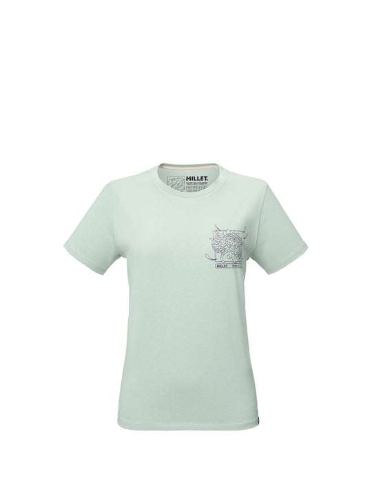 Koszulka damska MILLET Cimaï Collab Ts Ss W pastelowy zielony
