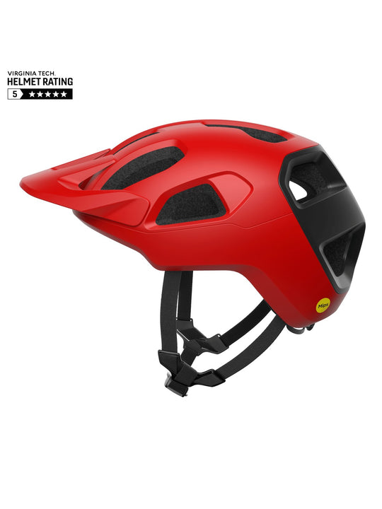 Kask rowerowy POC Cularis czerwono czarny
