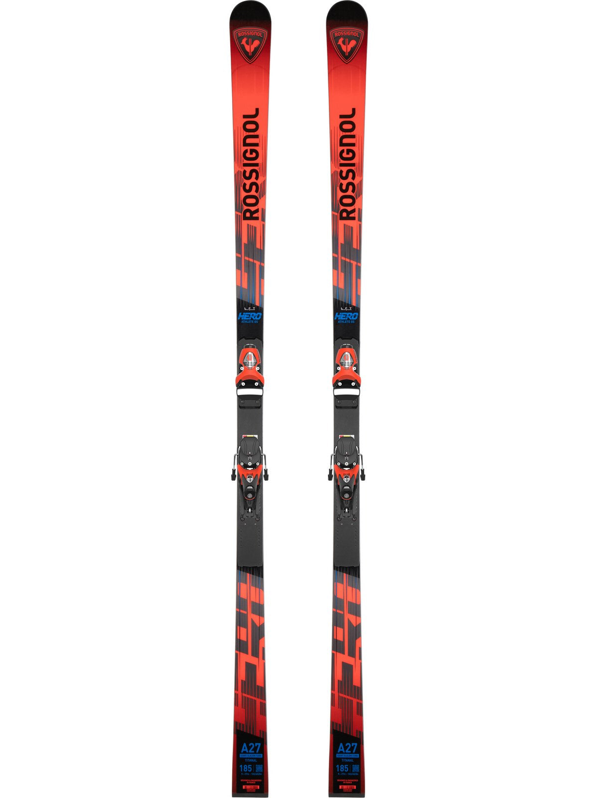 Narty ROSSIGNOL HERO Athlete GS 185 R22 + wiązania LOOK SPX15 Rockerace