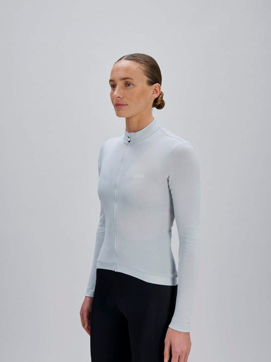 Koszulka rowerowa POC W's Thermal Lite LS Jersey szara
