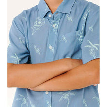 Koszula chłopięca RIP CURL Eternal Shred Ss Shirt-Boy niebieska
