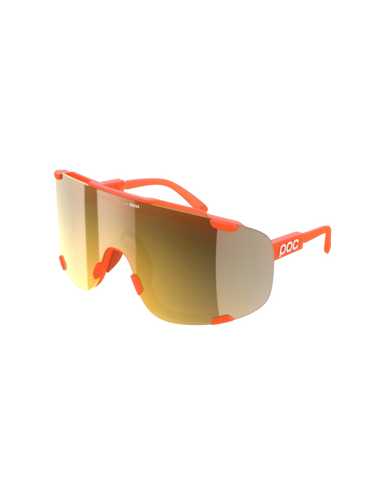 Okulary rowerowe POC Devour pomarańczowy Clarity Road/Partly Sunny Gold Cat 2