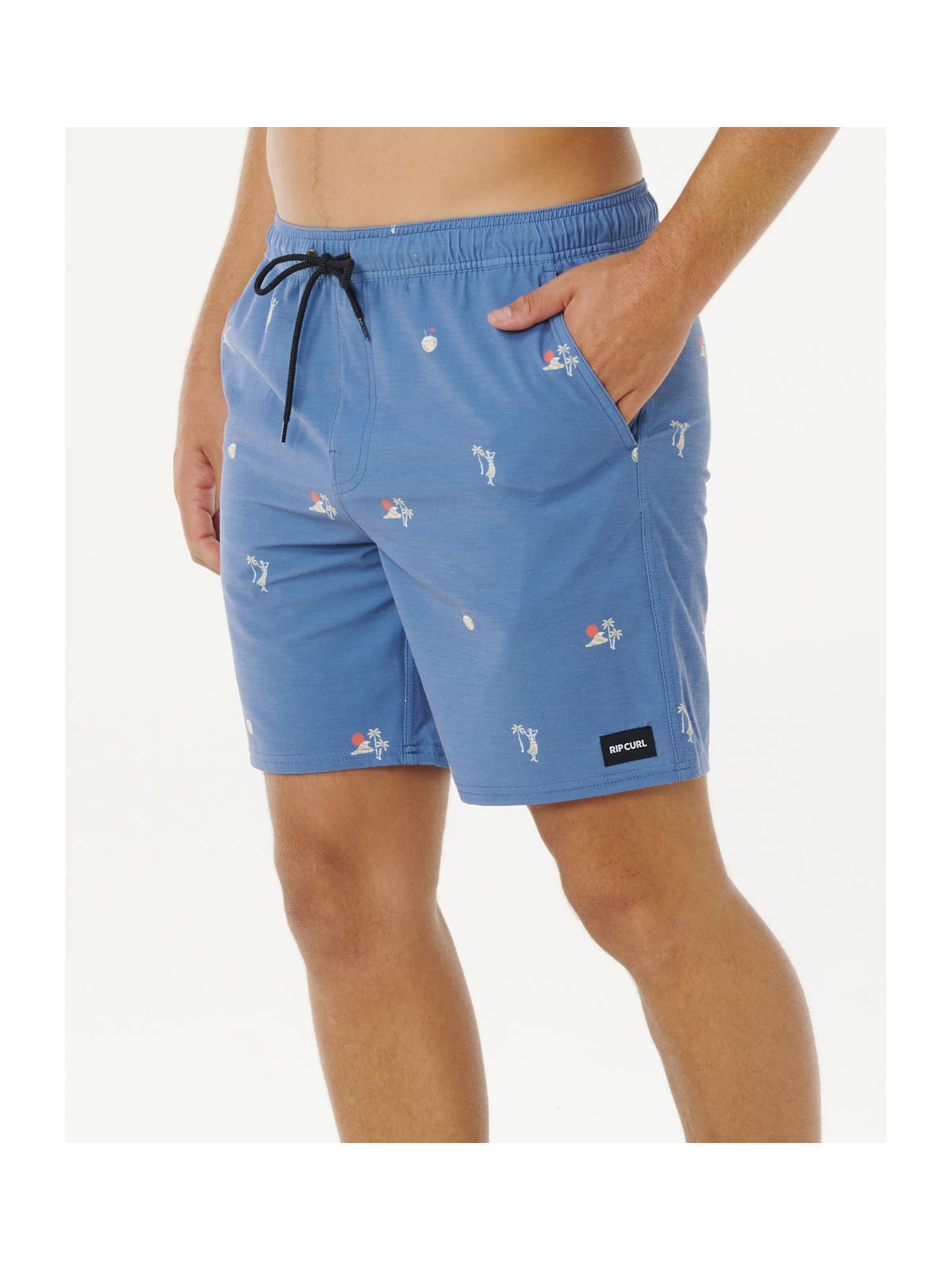 Boardshorty męskie RIP CURL Skelly Breach Volley niebieskie