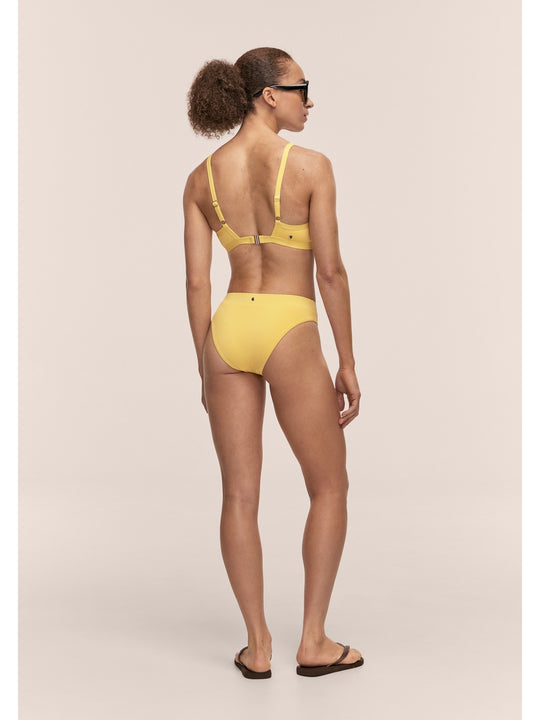 Majtki kąpielowe CASALL High Waist Bikini Brief kolor żółty
