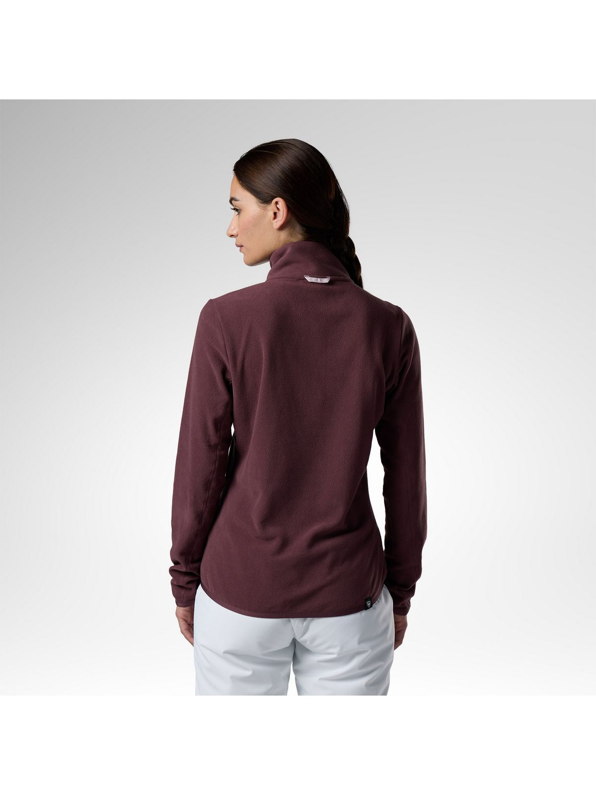 Bluza damska ROSSIGNOL W Quarter Zip Polar Fleece bordowa