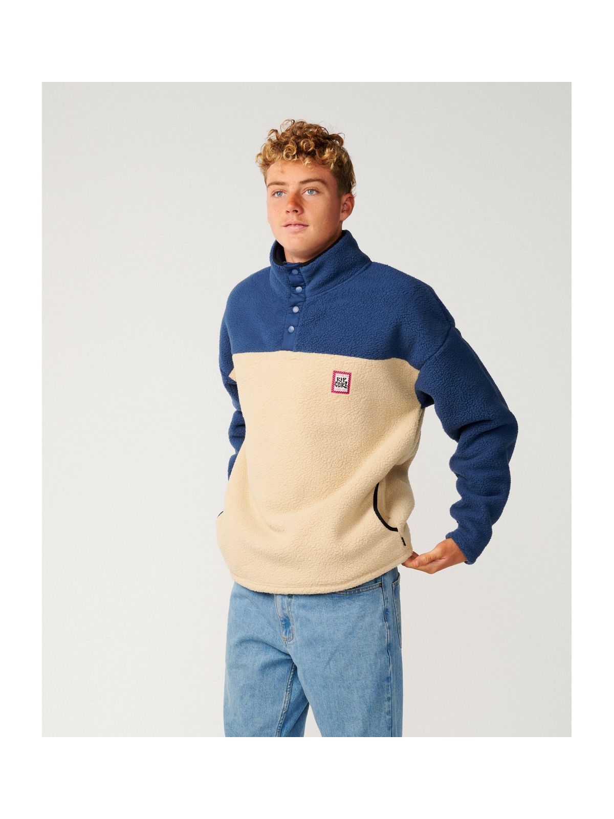Polar męski RIP CURL Streamline Half Colar Polar męski zielony