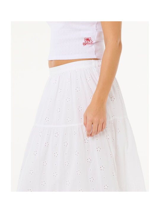 Spódnica damska RIP CURL Oasis Broderie Maxi Skirt biała
