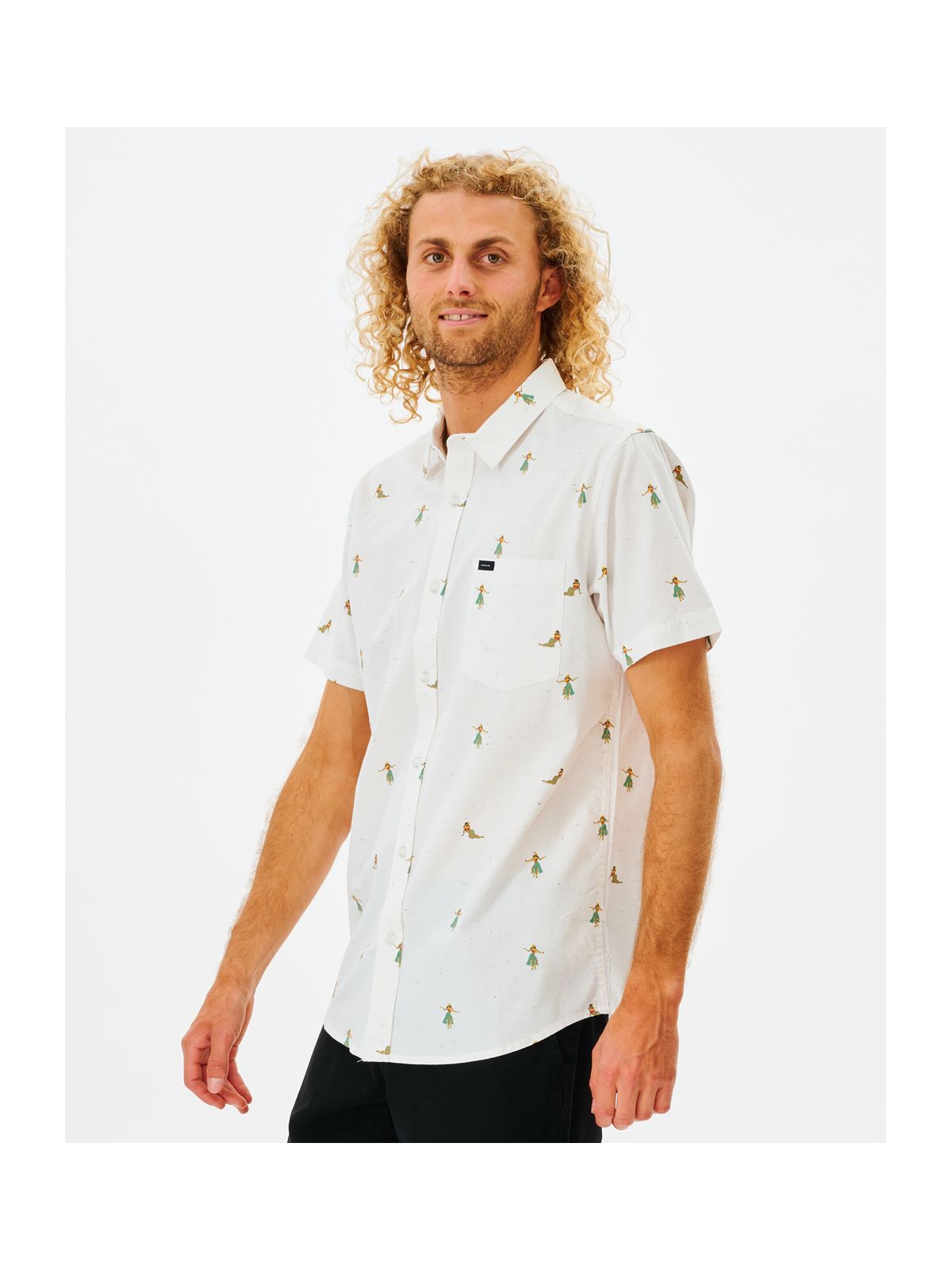 Koszula RIP CURL Hula Breach S/S Shirt biały