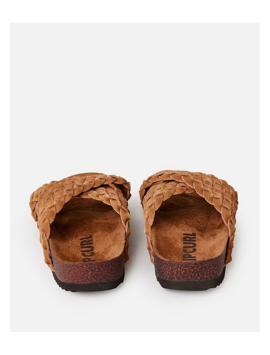 Klapki damskie plażowe RIP CURL Cayen Bloom Open Toe brązowe
