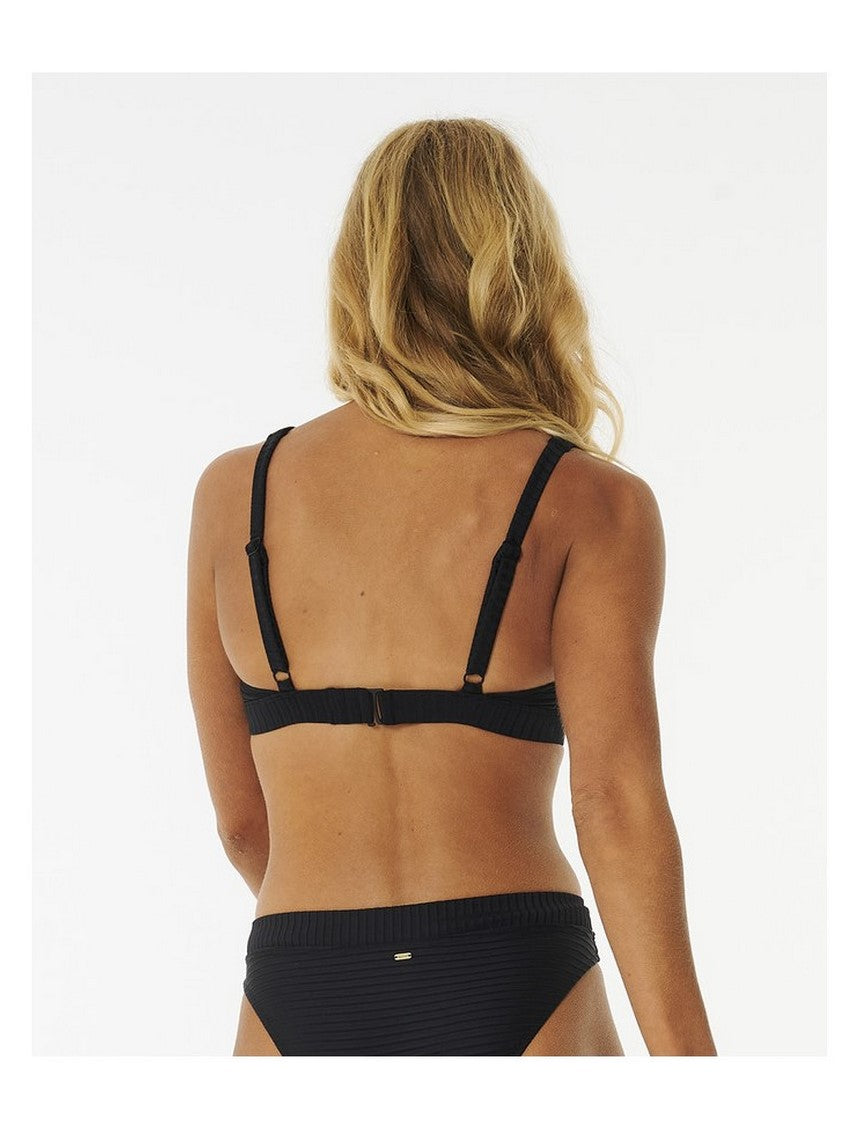 Stanik kąpielowy RIP CURL Premium Surf D-Dd Deep V czarny