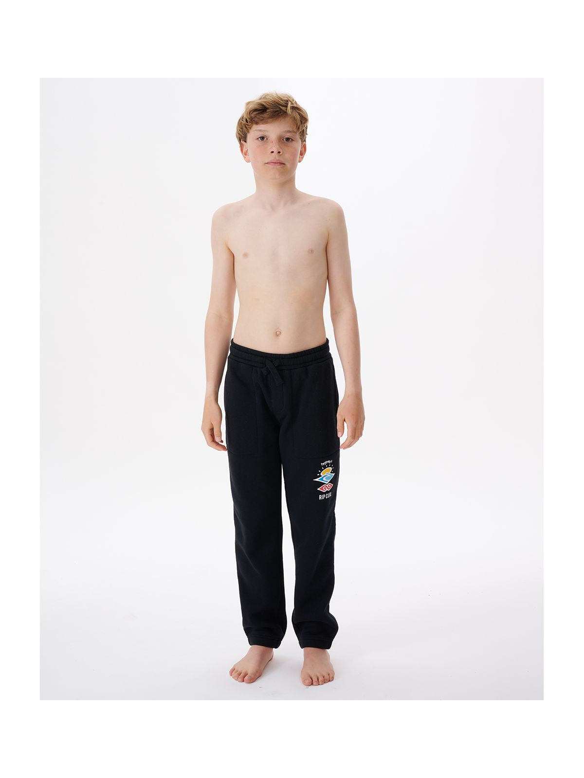 Spodnie RIP CURL Icons Of Surf Trackpant-Boy czarny