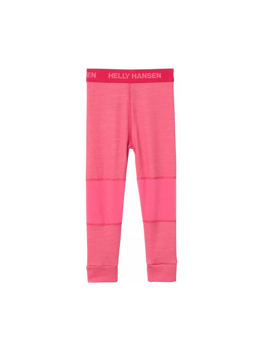 Bielizna termiczna dziecięca HELLY HANSEN K GRAPHIC LIFA MERINO SET różowa
