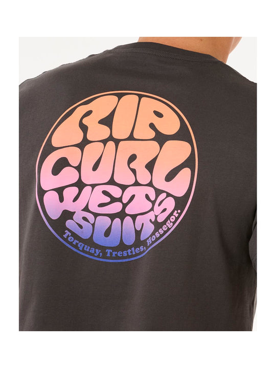 Koszulka RIP CURL Wettie Passage Icon Tee czarny
