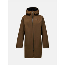 Parka męska PEAK PERFORMANCE Treeline HIPE 2.5L Shell Parka brązowa
