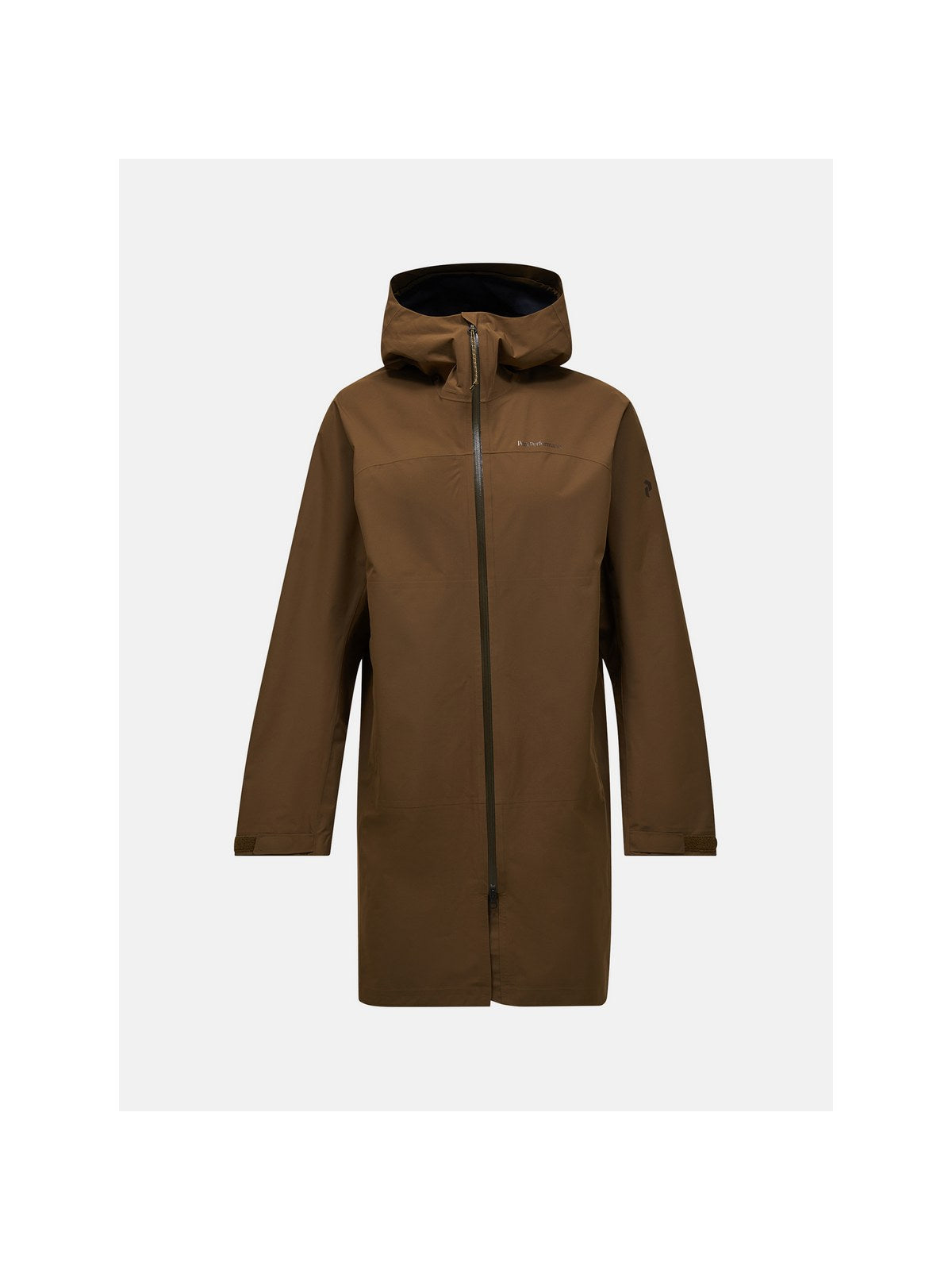 Parka męska PEAK PERFORMANCE Treeline HIPE 2.5L Shell Parka brązowa