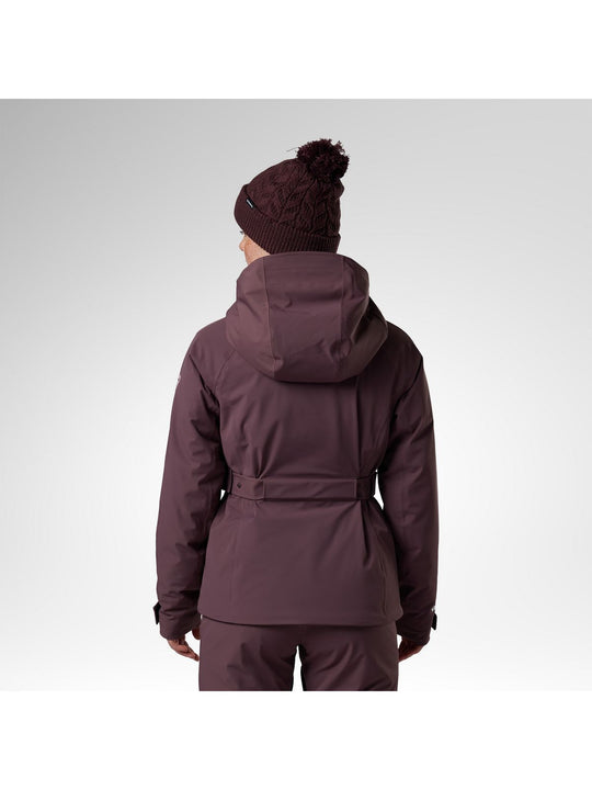 Kurtka narciarska damska ROSSIGNOL W 4Ws Blackside Insulated Jack bordowa
