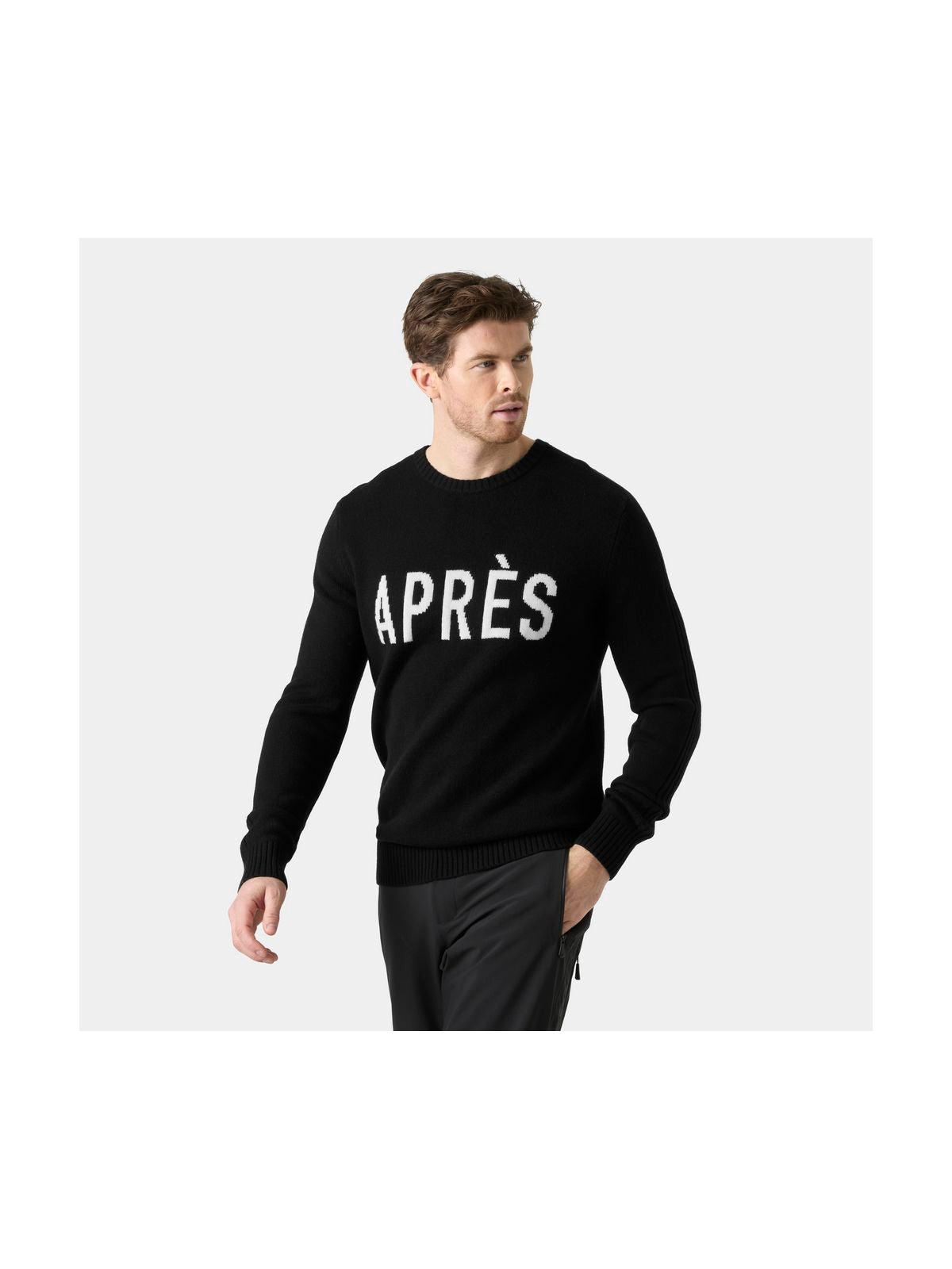 Sweter męski HELLY HANSEN Afton Knit Sweater czarny