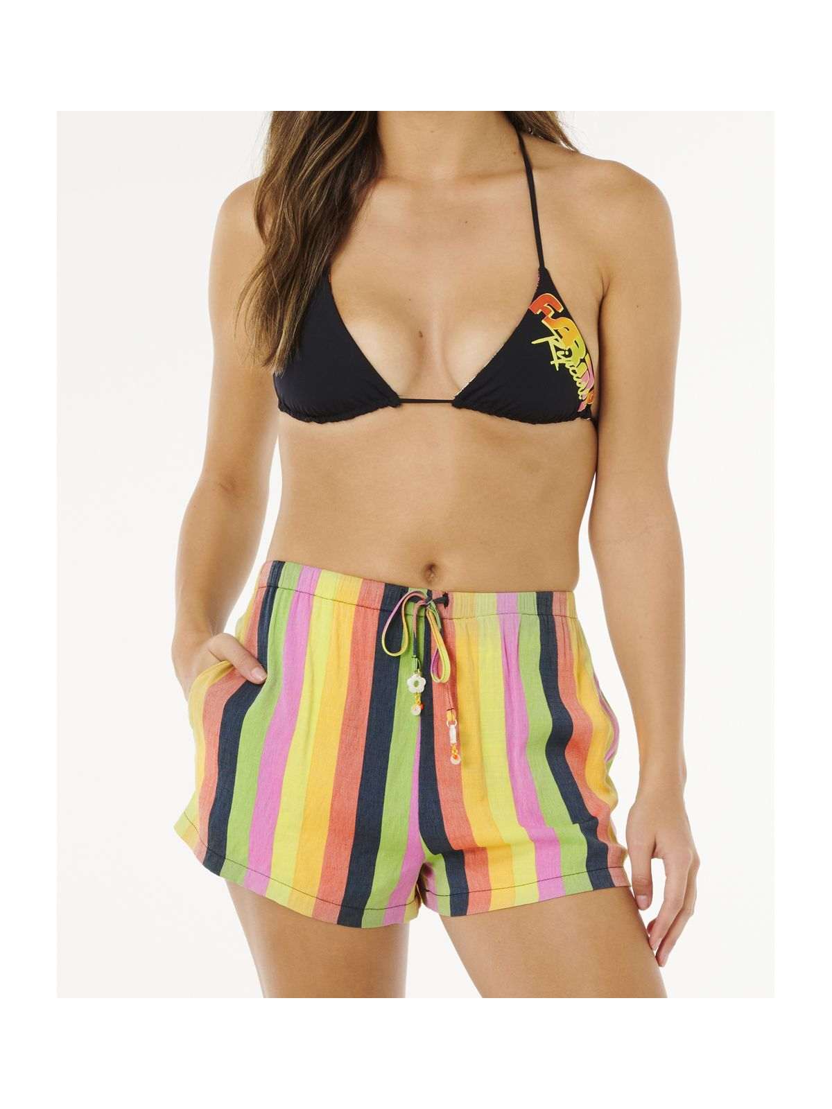 Szorty damskie RIP CURL Neon Stripe Beach Short multikolor