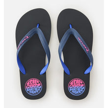 Japonki plażowe męskie RIP CURL Wetty Fade Bloom Open Toe granatowe
