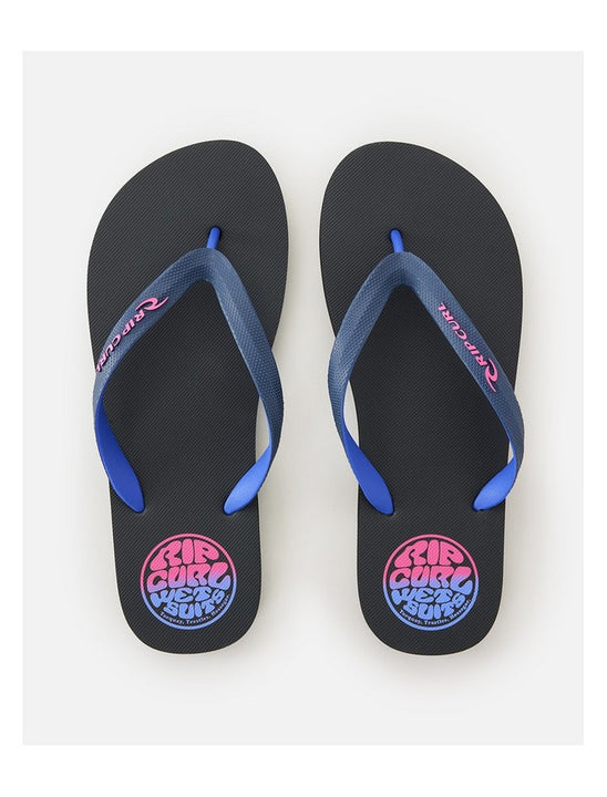 Japonki plażowe męskie RIP CURL Wetty Fade Bloom Open Toe granatowe
