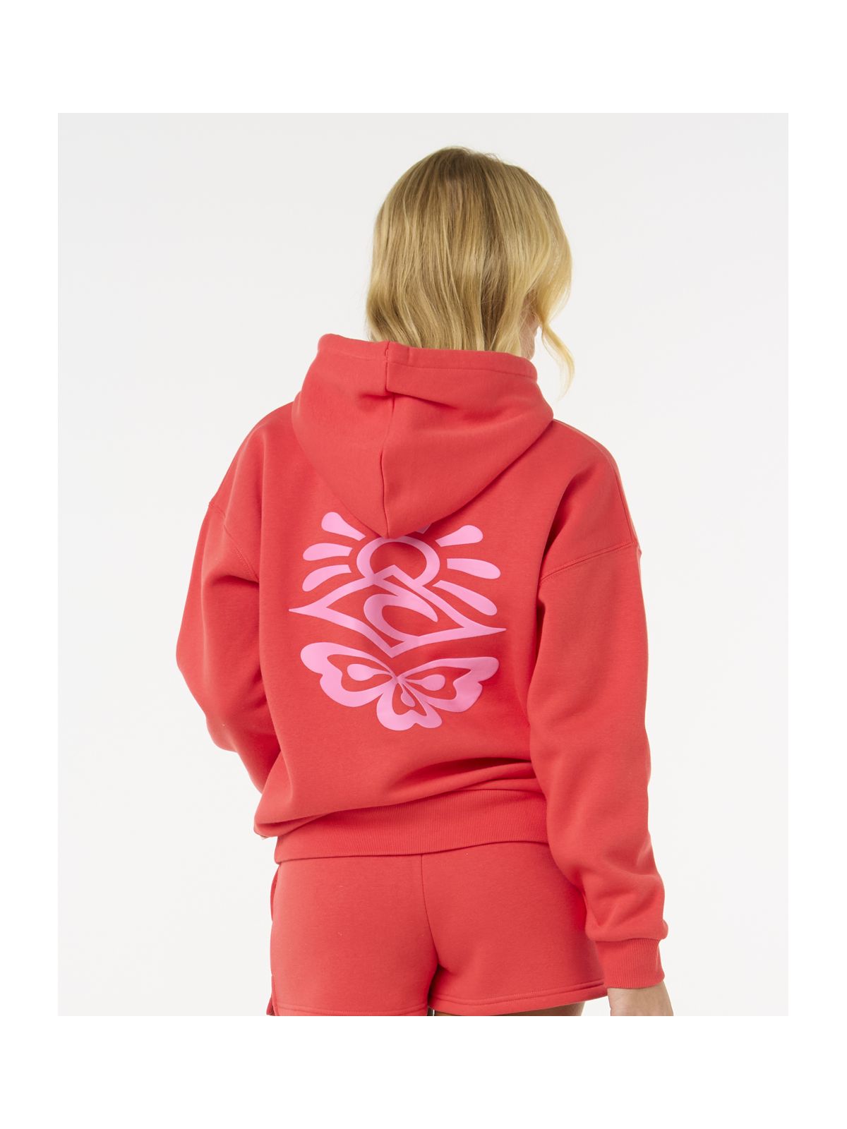 Bluza dresowa damska RIP CURL Icons Of Surf Heritage Hood czerwona