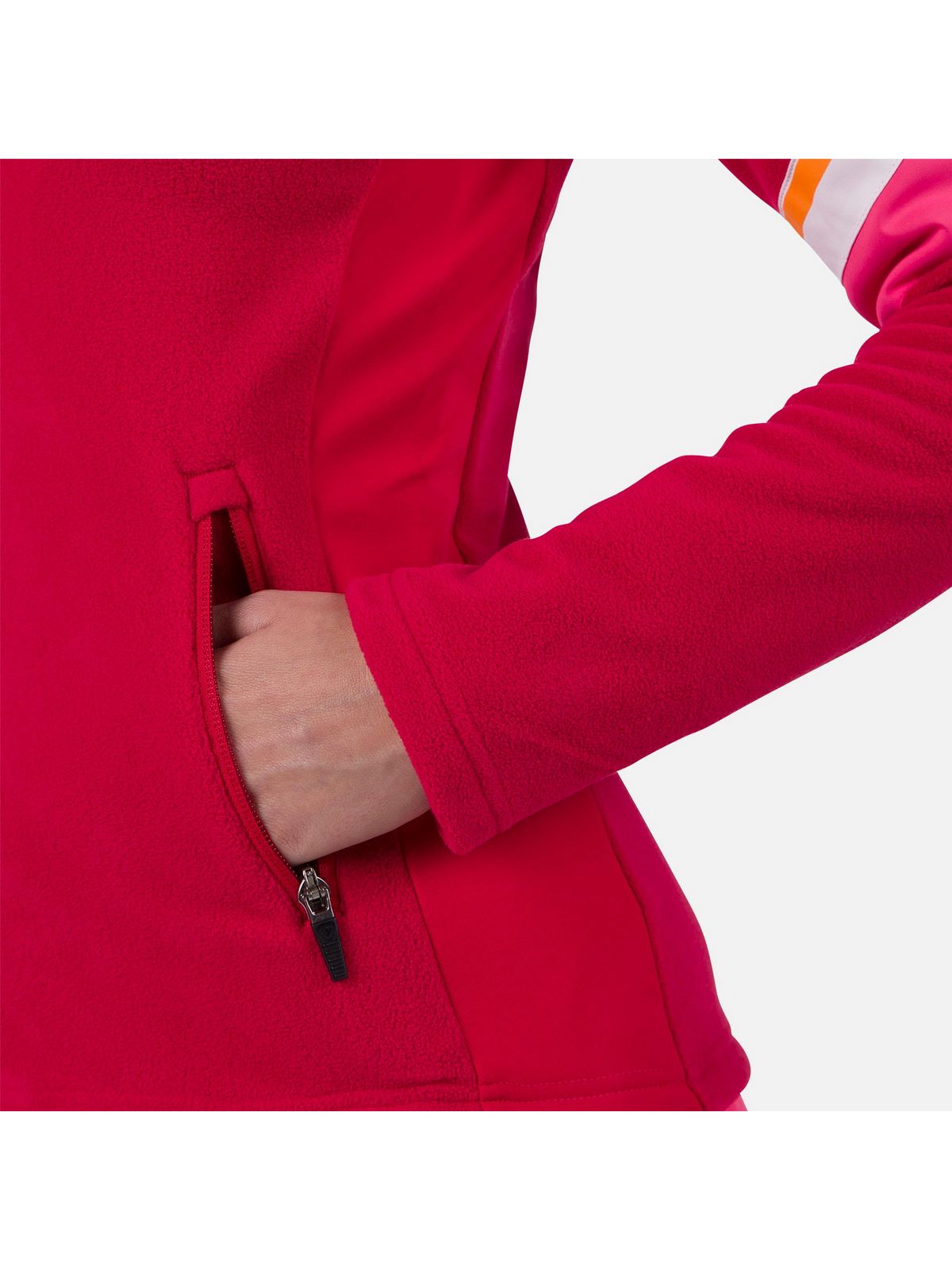 Bluza damska ROSSIGNOL W Strawpile Fleece Fz czerwony