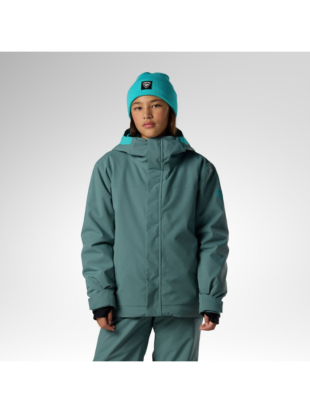 Kurtka narciarska juniorska ROSSIGNOL Jr Strawpile Insulated Ski Jkt zielona
