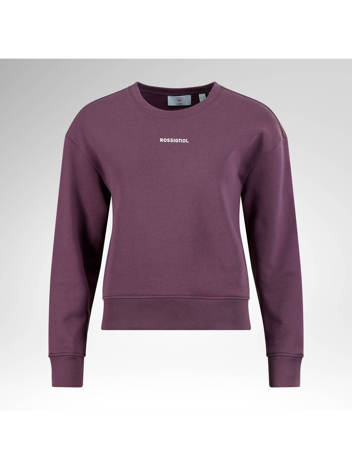 Bluza damska ROSSIGNOL W Presset Cn Relax Sweatshirt bordowa