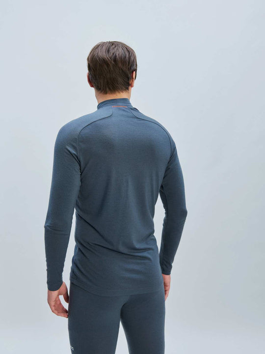 Koszulka narciarska POC M&#39;s Layer Merino Mock Neck Jersey szara
