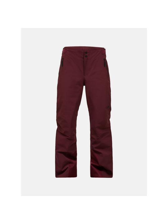 Spodnie narciarskie damskie PEAK PERFORMANCE Whitelight HIPE 2L Insulated Shell Pants bordowe
