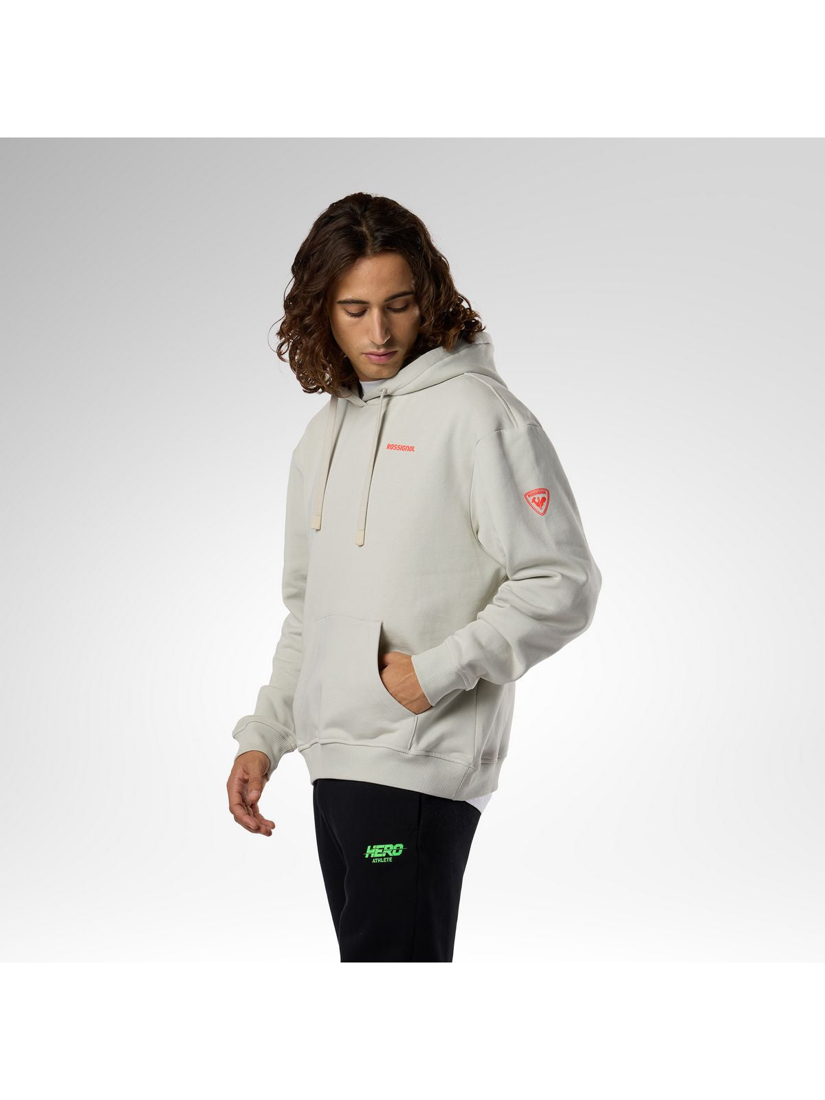 Bluza męska ROSSIGNOL HERO HOODIE szara
