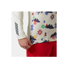 Koszulka męska HELLY HANSEN Lifa Merino Midweight 1/2 Zip kolor biały
