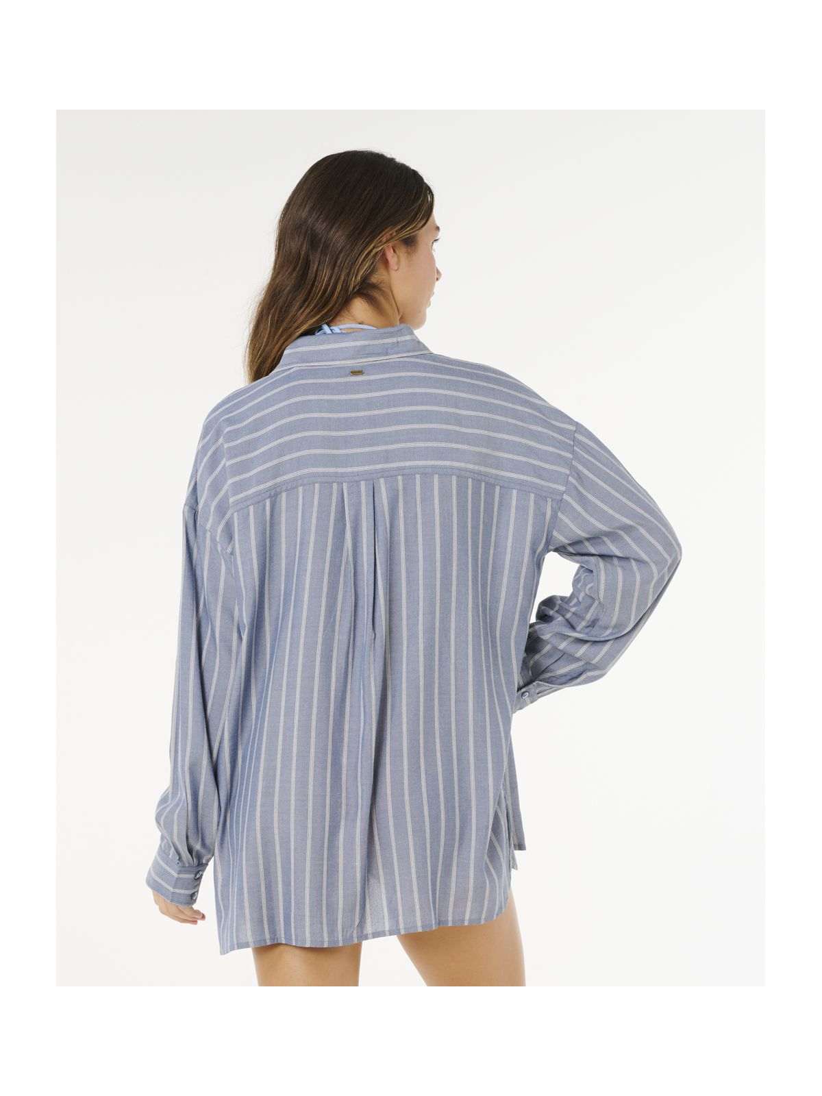 Koszula damska RIP CURL Beach Days Pinstripe Shirt niebieska