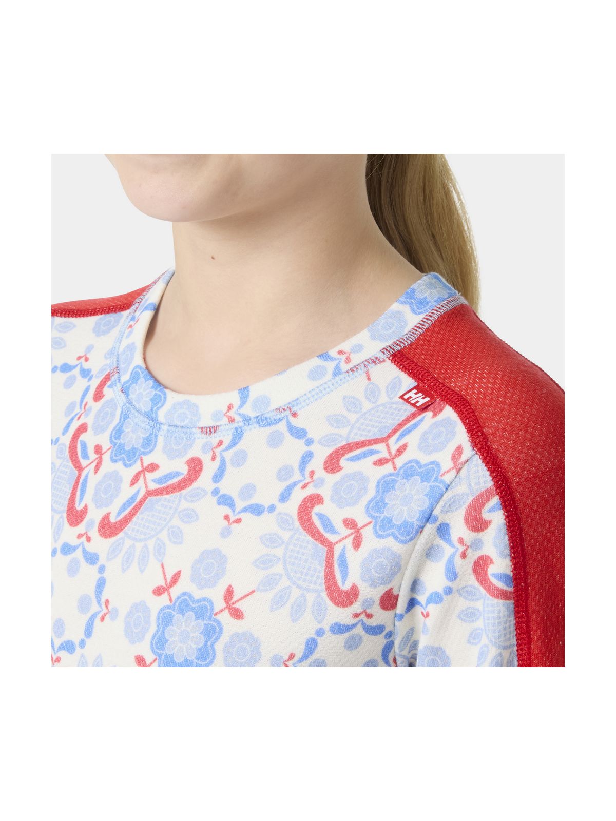 Bielizna termiczna dziecięca HELLY HANSEN JR GRAPHIC LIFA MERINO SET niebieska