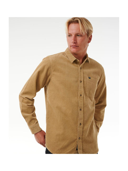 Koszula RIP CURL Classic Surf Cord L/S Shirt turkusowy
