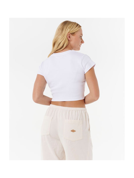 Spodnie damskie RIP CURL Keepsakes Washed Cord Pant beżowe

