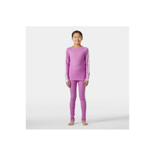 Bielizna dziecięca HELLY HANSEN Jr Lifa Merino Midweight Set kolor różowy
