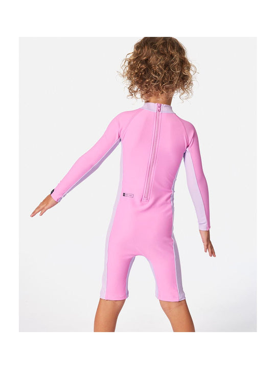 Lycra dziewczęca RIP CURL Rainbow Tide Springsuit - Girl różowa
