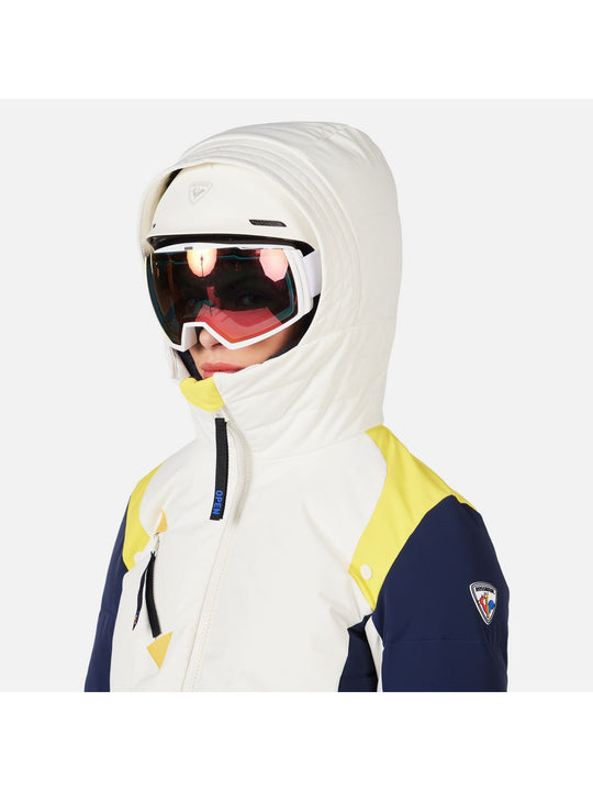 Kurtka narciarska damska ROSSIGNOL W JCC VALDIZ DOWN JKT biały
