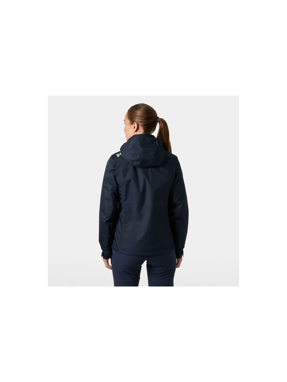 Kurtka damska HELLY HANSEN W Crew Hooded Pile Jacket kolor granatowy