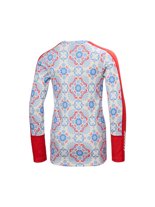 Bielizna termiczna dziecięca HELLY HANSEN JR GRAPHIC LIFA MERINO SET niebieska
