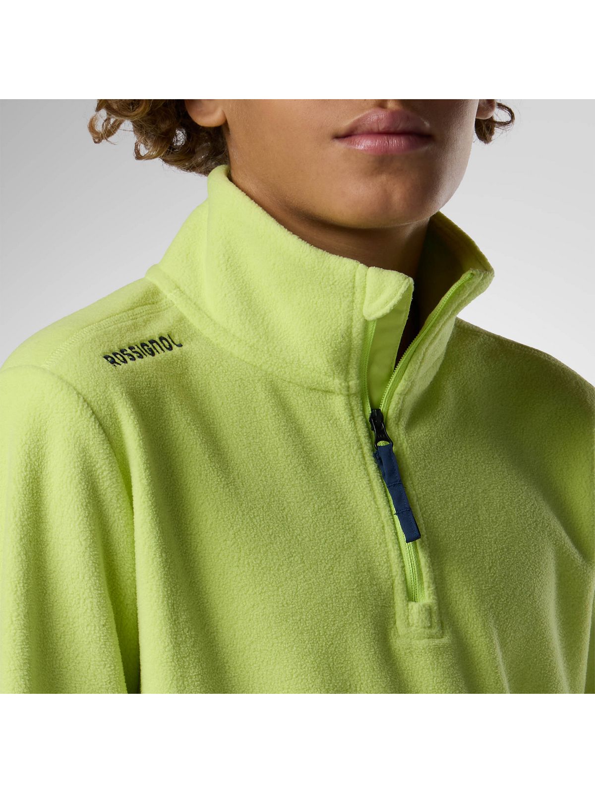 Bluza juniorska ROSSIGNOL Jr Quarter Zip Polar Fleece żółta