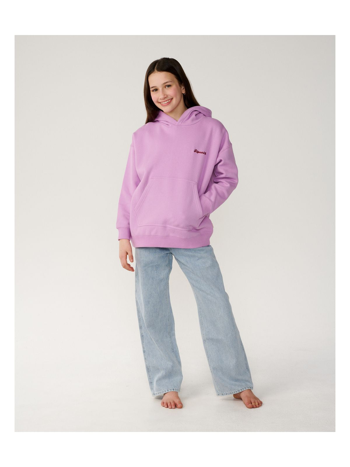 Bluza juniorska RIP CURL Sunkissed Search Hood - Girl różowa