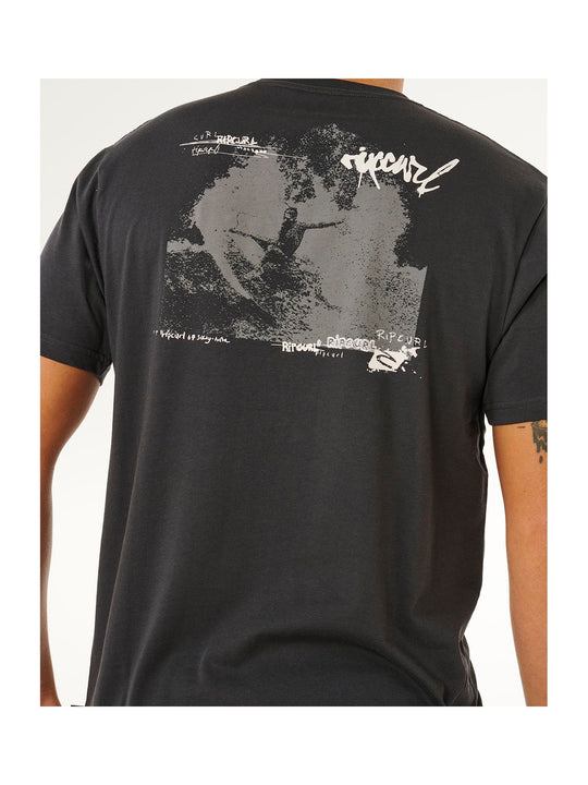 Koszulka męska RIP CURL Inner Visions Hack Tee czarna

