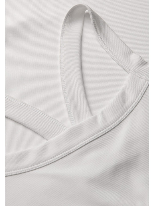 Top damski CASALL Defined Rib Sport Top kolor biały
