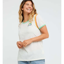 Koszulka damska RIP CURL Surf Side Ringer Tee beżowa
