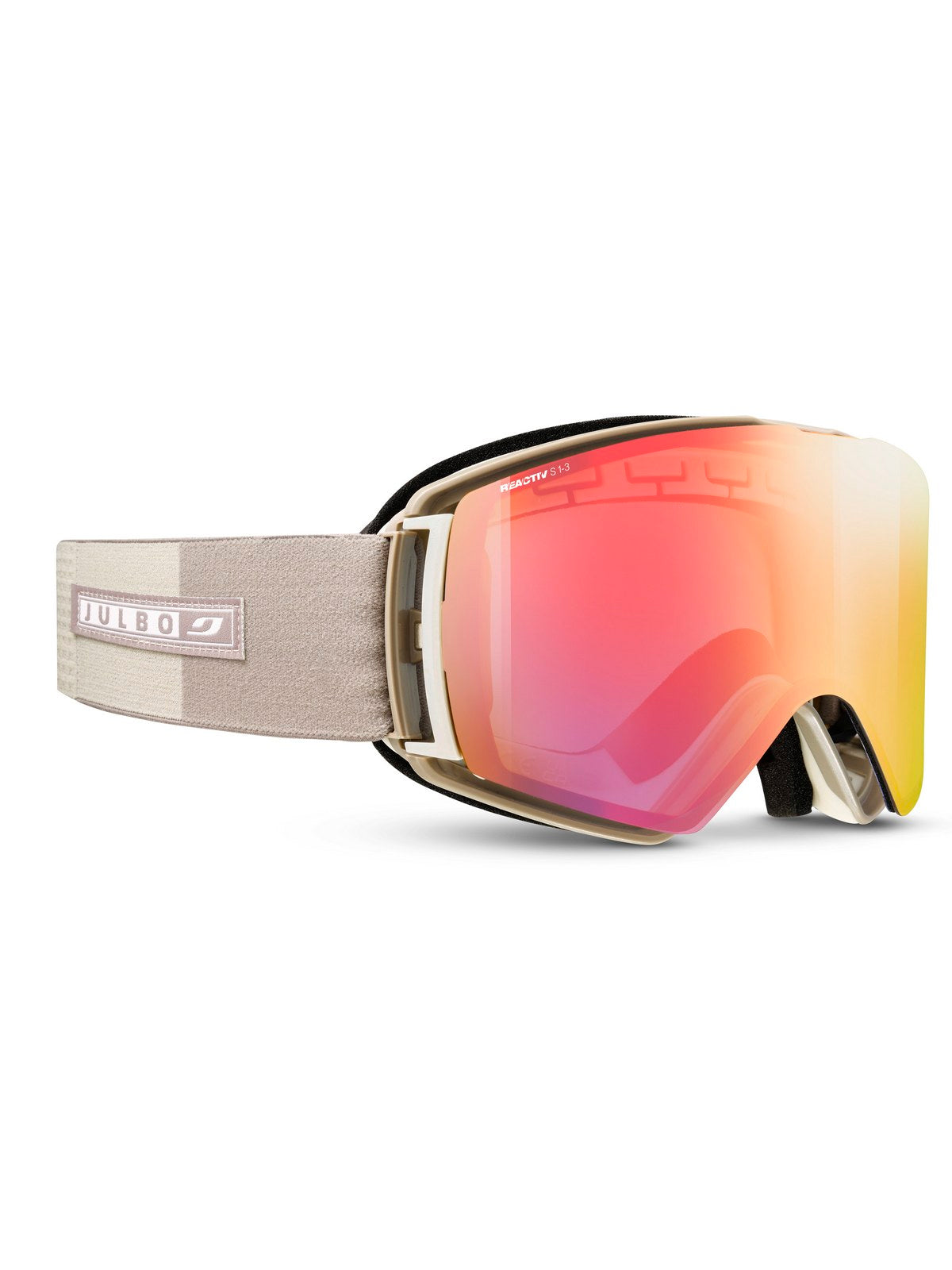 Gogle narciarskie JULBO LAUNCHER beżowe fotochrom Cat 1-3 hi-contrast