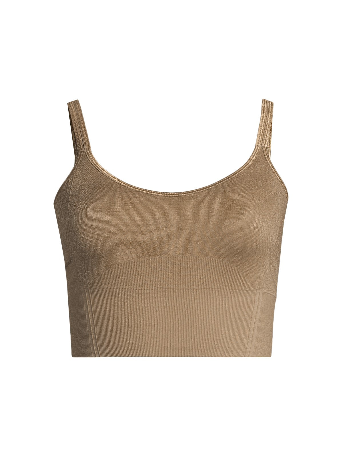 Top damski CASALL Shiny Seamless Rib Top kolor zielony