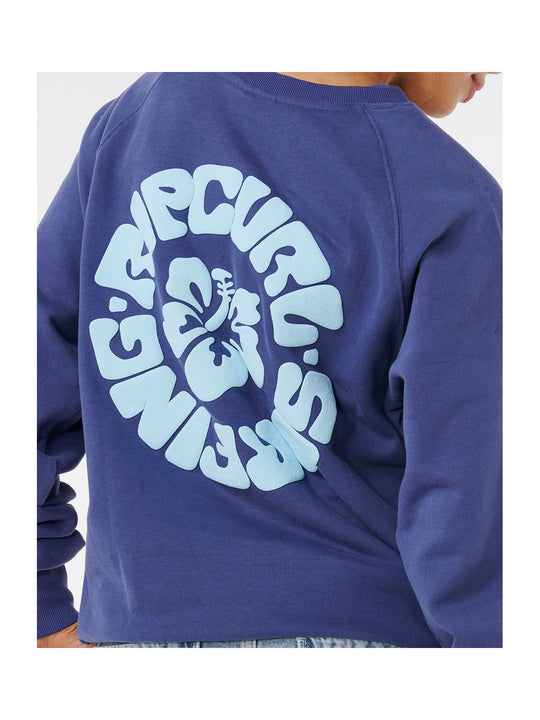 Bluza RIP CURL LUXE SURF RAGLAN RELAXED CREW granatowa
