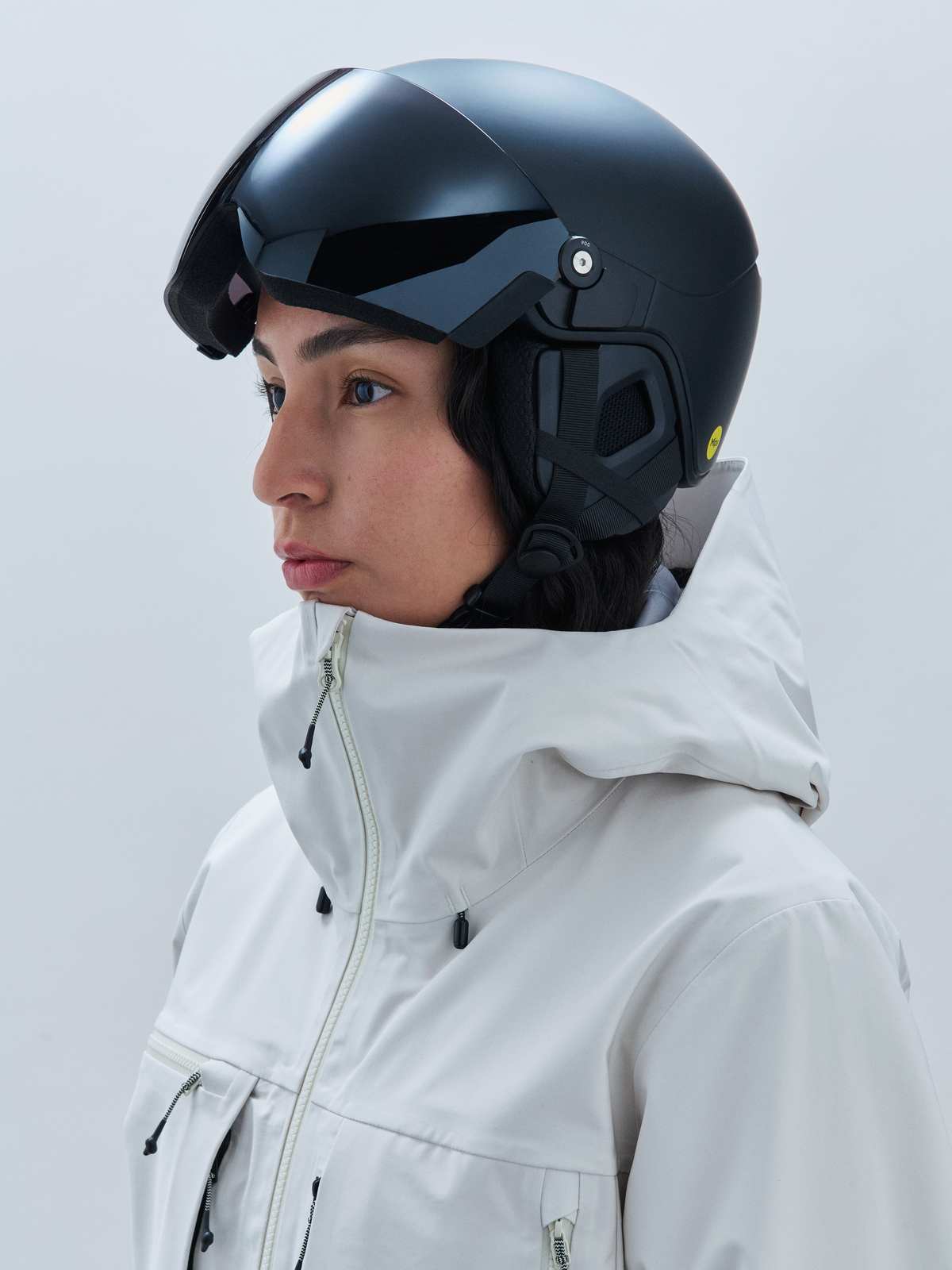 Kask narciarski POC Obex Visor Cat 2 czarny mat